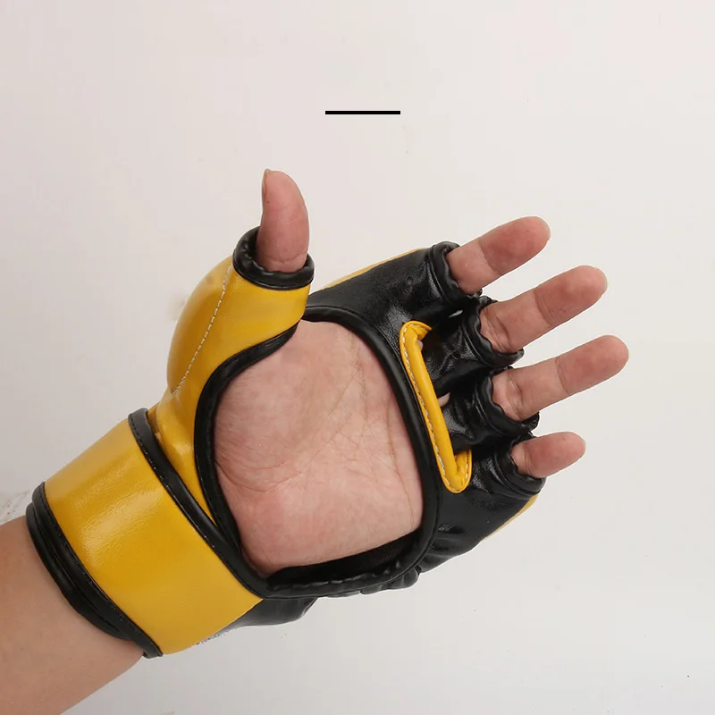 Professional MMA Half Finger High Quality Fighting Gloves Wrestle Boxing Glove Sanda Training Fitness Gloves Boxing Equipment