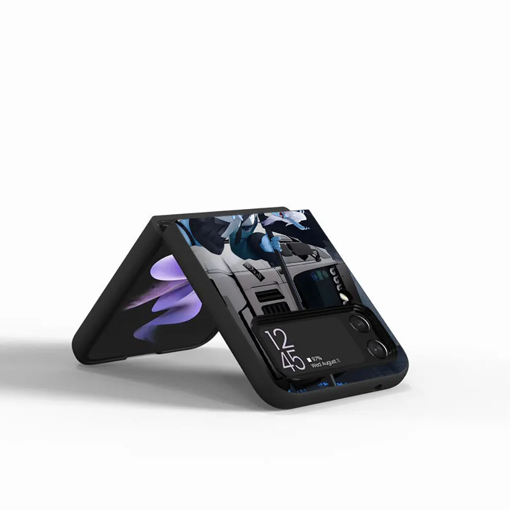 Zenless Zone Zero rozzz чехол для Samsung Galaxy Z Flip 4 3 5G жесткий черный сотового телефона Flip4 Flip3 PC