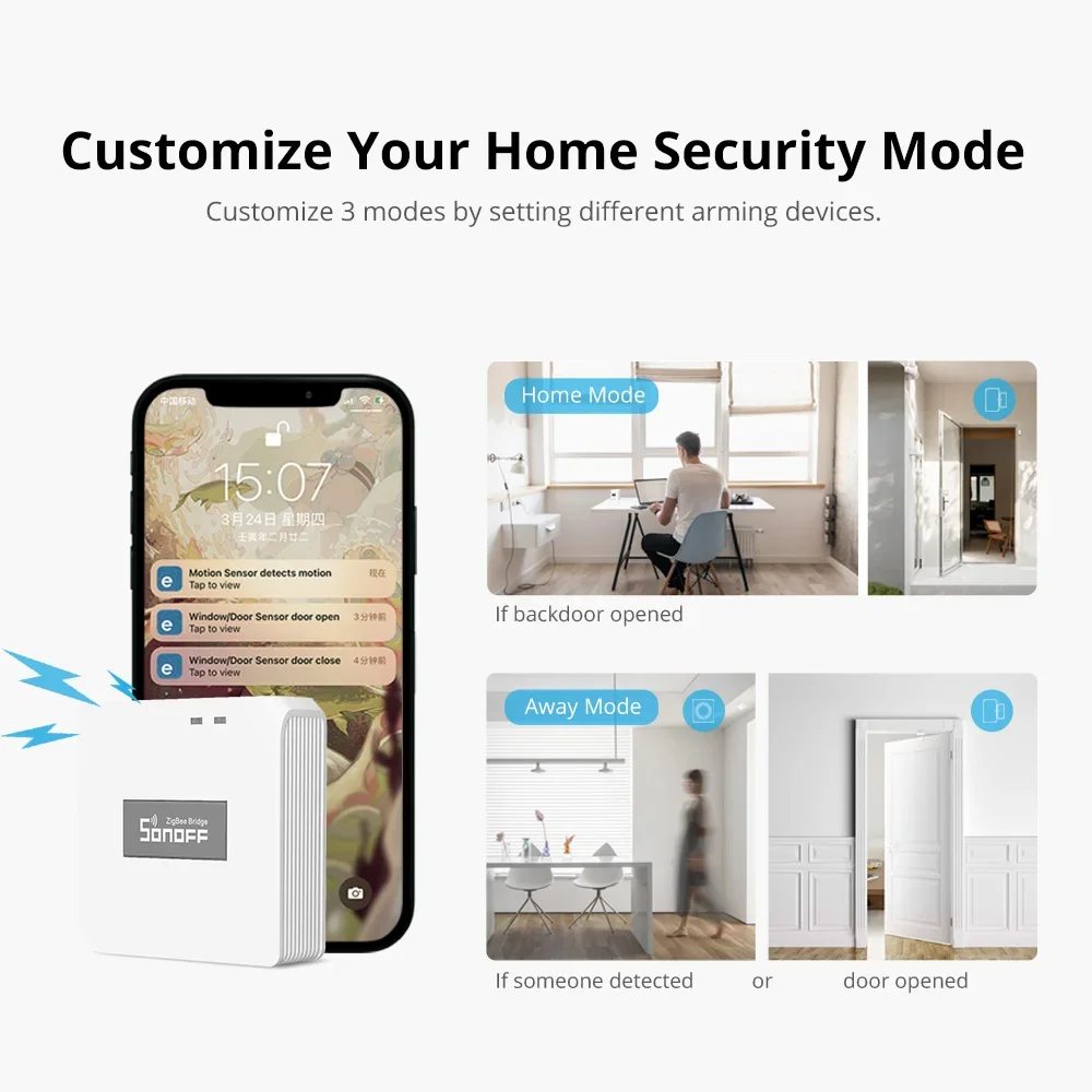 Фото Sonoff Zigbee Bridge Pro Zbbridge P ESP32 Шлюз Wi-Fi ZigBee с двойным протоколом для локального управления умными сценариями через eWeLink, Alexa, Google №3