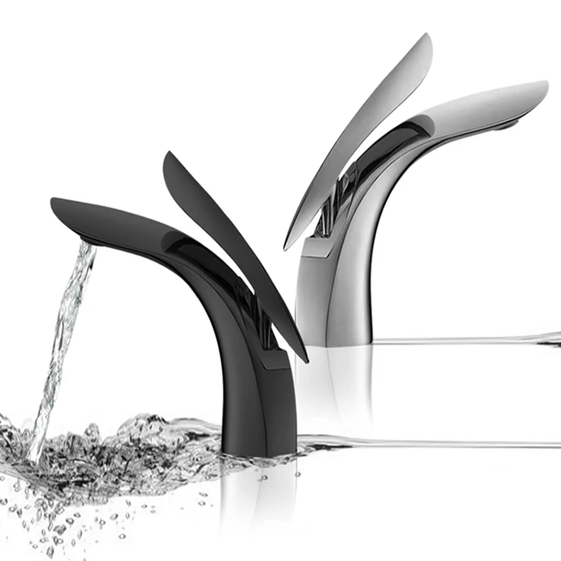 BAKALA Современный популярный смеситель для раковины в форме акулы латунный