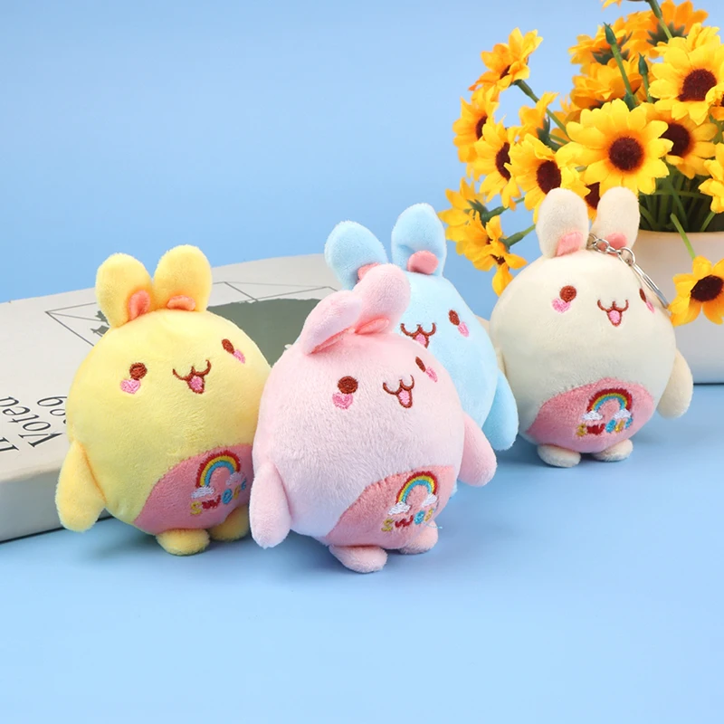 

10cm Super Cute Little Stuffed Bunny Toy Mini Kawaii Rabbit Keychain Plush Stuffed Doll Pendant Soft Plush Toys Bouquet Kid Gift