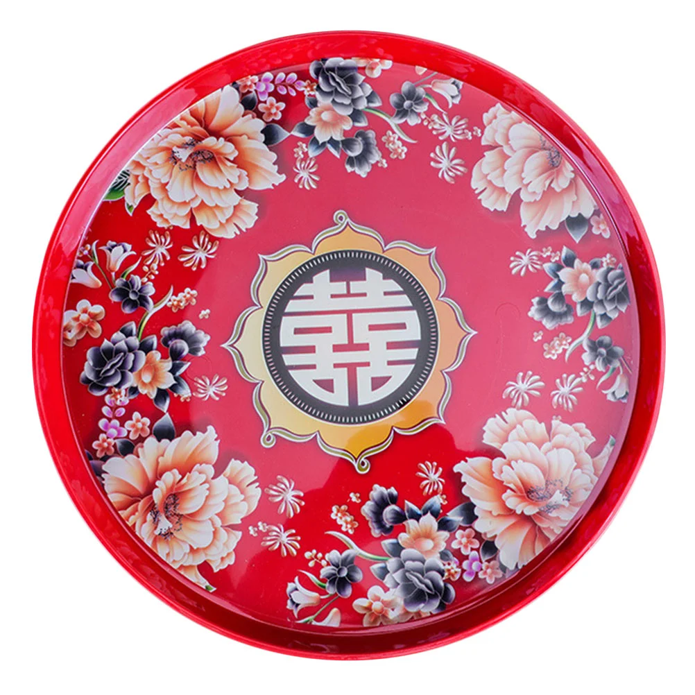 

Tray Serving Chinese Wedding Candy Appetizer Platter Plate Dish Platessnack Coffee Tea Nut Bread Fruit Basket New Yearjewelry