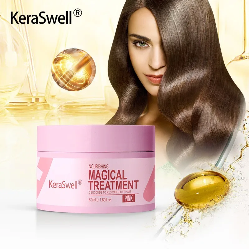 

Deep Repair Hair Mask Nourishing Smoothing Shine Conditioner Frizzy Damage Improvement Baking Oil 60ml Hair Scalp Care keratin