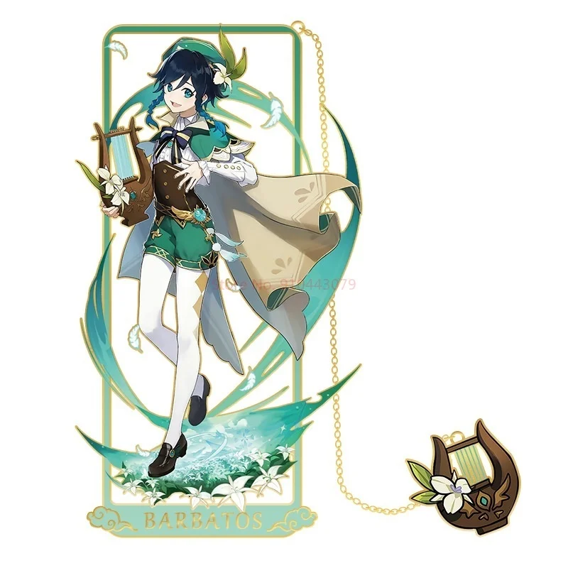 

Scattered Soldiers Around The Genshin Impact Metal Hollowed Out Bookmarks Characters Signboards Stationery Naxida Mandril Gifts