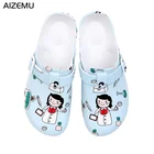 Обувь для медсестер, женские Рабочие сабо, хирургическая обувь, Нескользящие тапочки для операционной, лабораторные тапочки, медицинская обувь