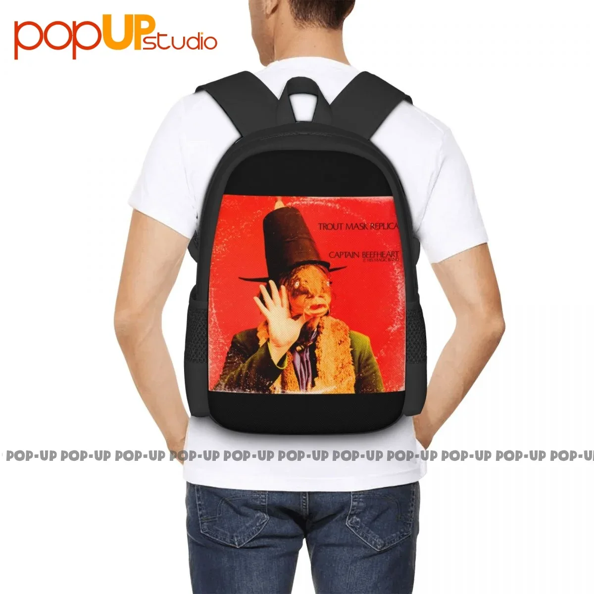 Рюкзак Captain Beefheart &amp His Magic Band копия маски форели вместительный складной