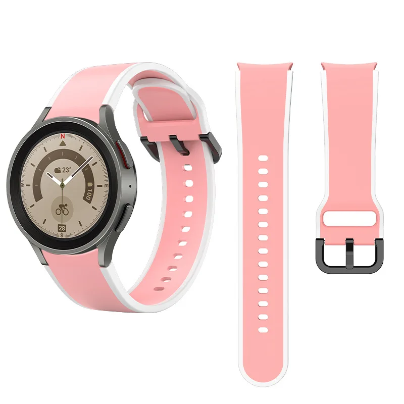 5 Packs Watchband For Samsung Galaxy Watch 5 40 44mm/Watch5 Pro,9 Colors No Gaps Fashion Strap For Man Women 5pcs/lot Wholesale