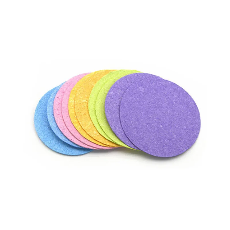 2 шт. мягкая круглая целлюлозная губка для снятия макияжа |