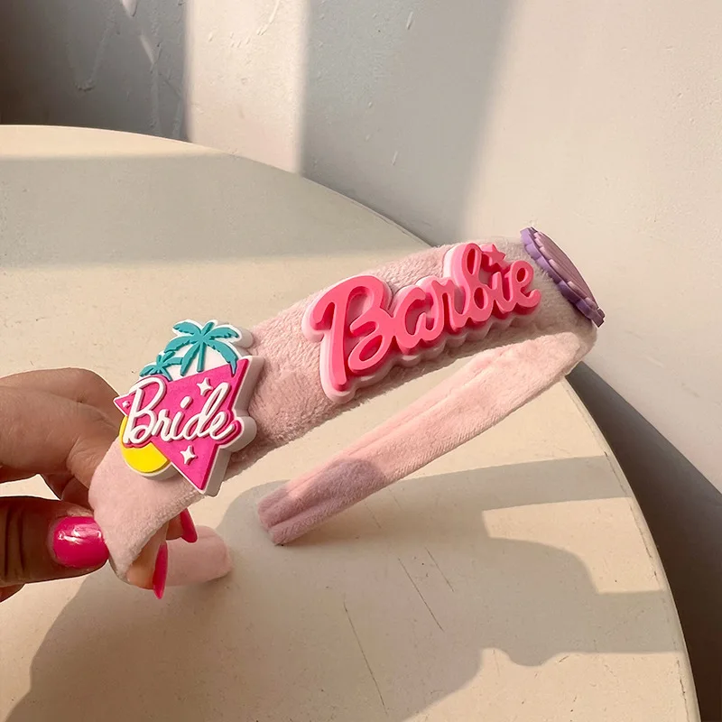 Барби Y2K плюшевая повязка на голову Kawaii мультфильм Hottie браслет брошь милые