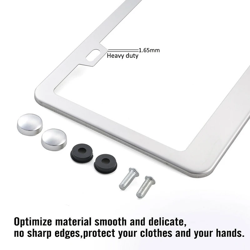 Рамка номерного знака для автомобиля и грузовика из нержавеющей стали США Ca 1X +