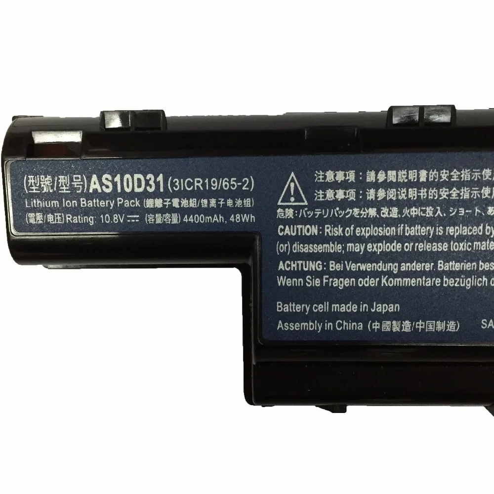 Аккумулятор для ноутбука acer 4738ZG 10 8G 5741 5750G 5741G 4750G 4741 AS10D31 AS10D41 AS10D51 AS10D61