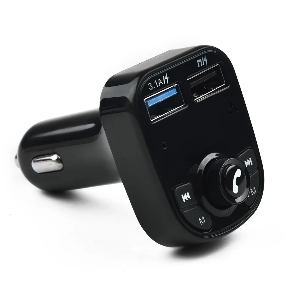 

Автомобильный Bluetooth-передатчик, FM-передатчик, аудио mp3-плеер, радио, беспроводной музыкальный приемник громкой связи, быстрое зарядное устро...