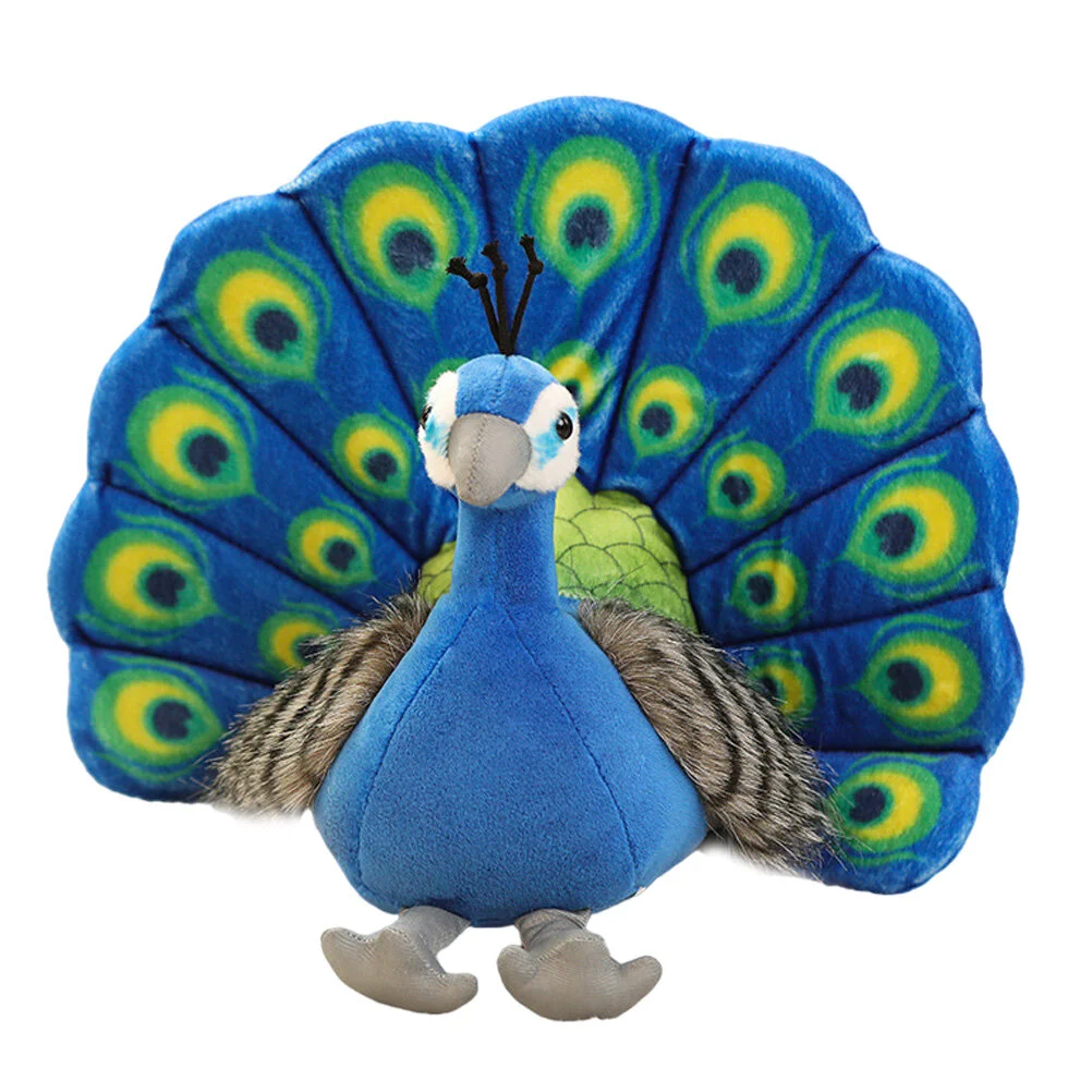 

Peacock Plush Toy Household Peafowl Simulation Children Party Gift Stuffed Kids Car Toys Adorable Cartoon Comfortable