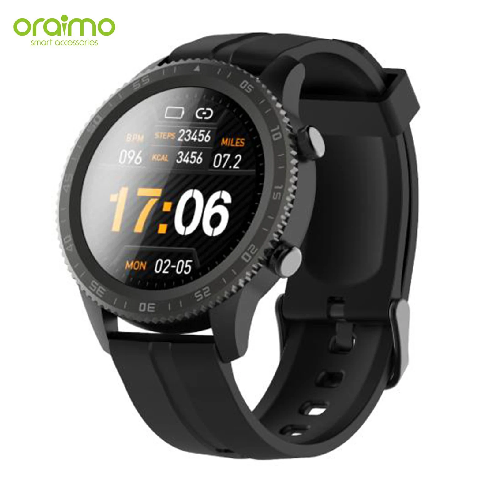

Oraimo Tempo W3 Smart Watch OSW-22N IP68 Waterproof Fitness Tracker Heart Rate Sleep Monitor 13 Sports Modes 20-day Battery Life