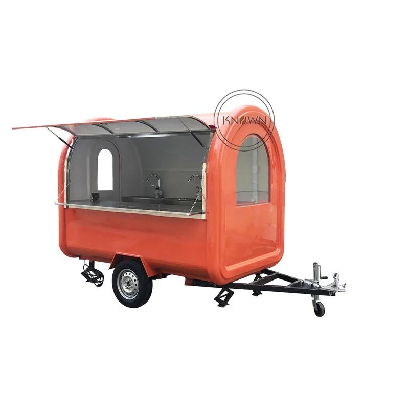 

OEM Christmas Outdoor Street Kitchen Food Trailer Truck for Sale Fast Snacks Mobile Ice Cream Cart Coffee Vending Van Promotion