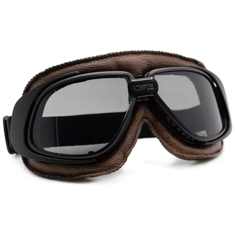 

NEW2023 Universal Motorcycle Vintage Goggles Pilot Motorbike Scooter Biker Moto Glasses Steampunk Goggles for Harley Helmet Goog