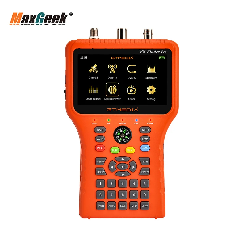 Спутниковый искатель GTMEDIA V8 Finder Pro спутникового сигнала с ЖК-дисплеем 4 3 дюйма для