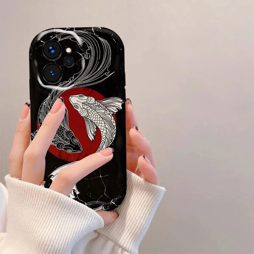 Чехол для телефона в японском стиле с рисунком дракона OPPO REALME V13 12 C12 11 C11 10 8 7 7I 6 6I 5