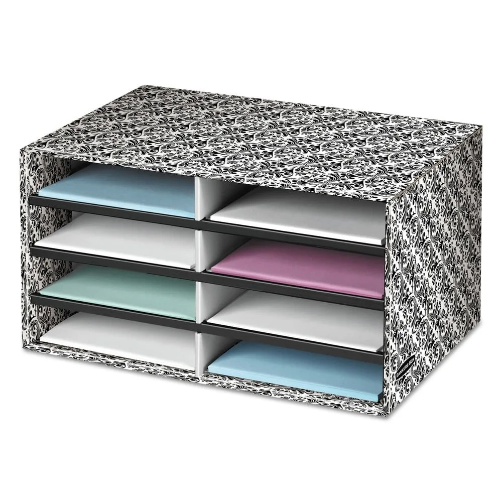 

Decorative Eight Compartment Literature Sorter Desktop Organizers, Letter, Brocade Design (6171301) Free Shipping