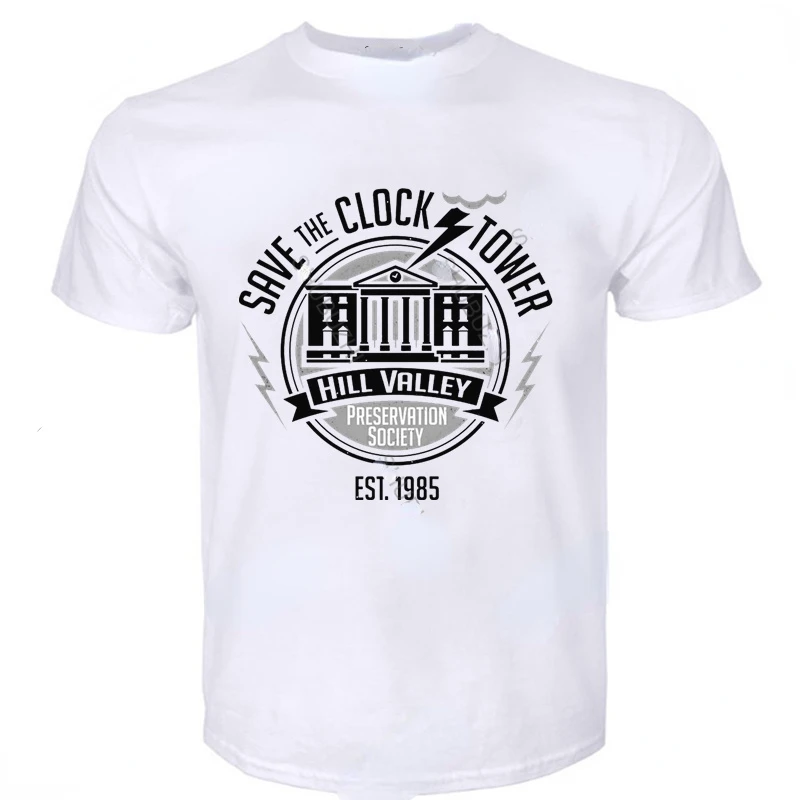 

Men's Harajuku T-shirt Top Male brand Hip Hop Short Sleeve Back To The Future Tshirt Female Vintage Crewneck T-shirt Casual