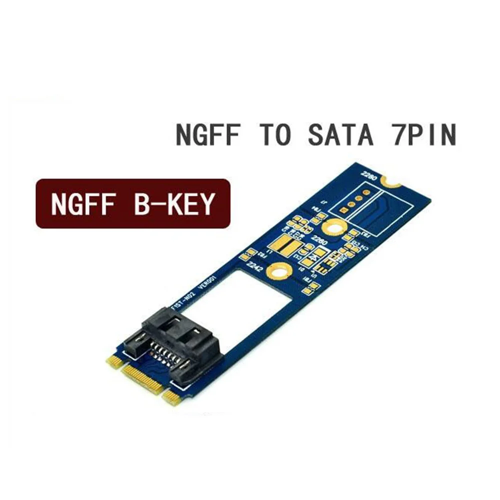 Адаптер M2 SATA преобразователь карты памяти ID KEY M.2 NGFF SSD на 7Pin платы карта Поддержка