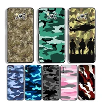 blue camouflage art for xiaomi poco m4 x4 x3 nfc f2 f3 gt m3 f1 pro mi play mix 3 a3 a2 a1 lite soft phone case