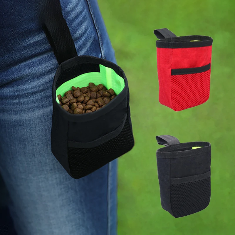 

Portable Training Dogs Bag Pet Snack Waist Cat Treat Snack Bait Obedience Agility Outdoor Feed Storage Pocket For Pets Supplies