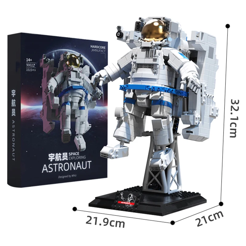 

MOC Aerospace Ornament Toys Astronaut Building Blocks Spaceman Bricks Adult Creative Decoration Model Kits For Boys Kids Gifts