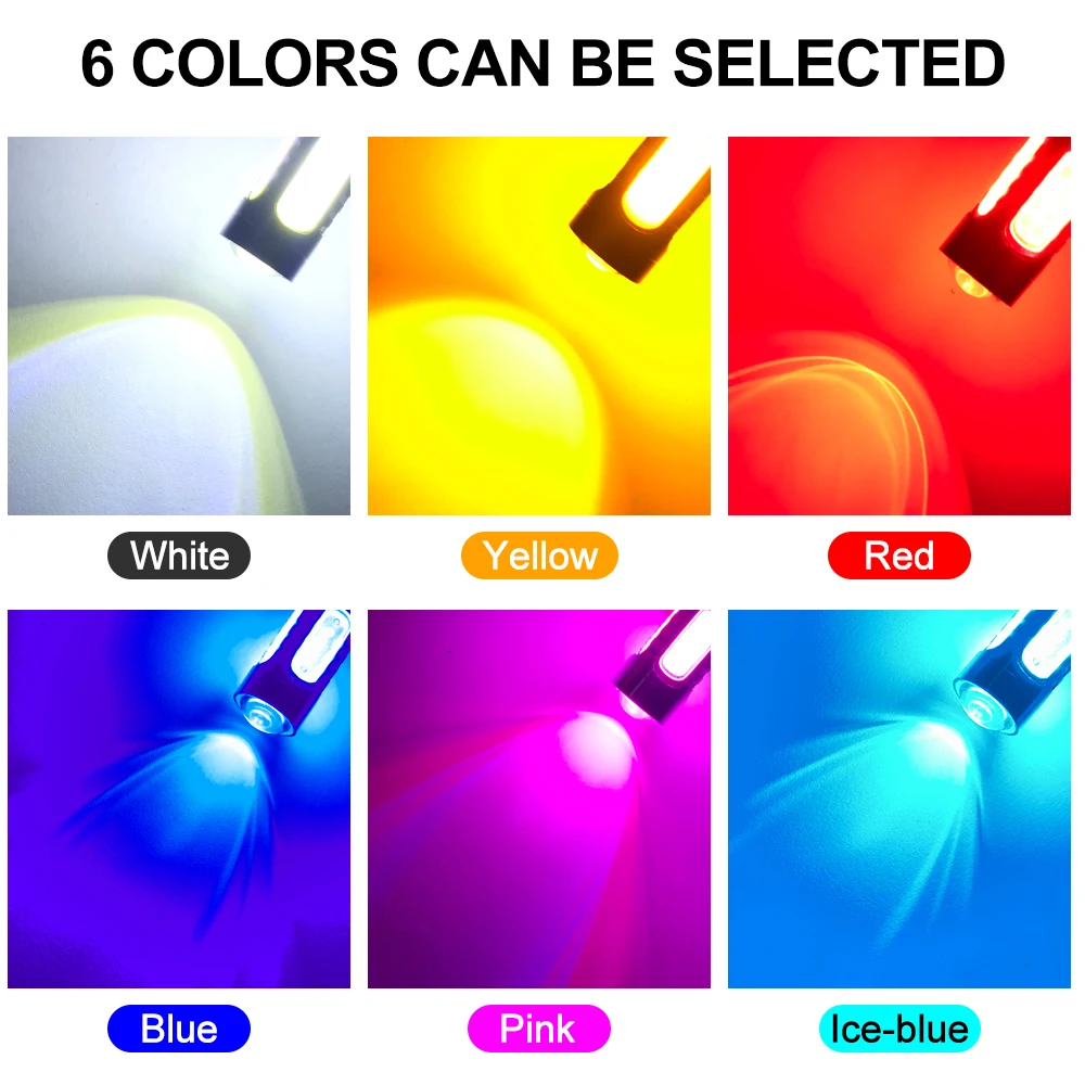 Светодиодные противотуманные фары H8 H11 2 шт. HB4 9006 HB3 9005 H1 H3 H7 H16 DRL 6000 лм 12-24 В k