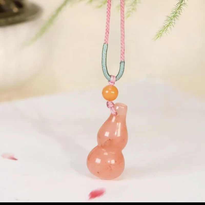 Натуральный новый тыквенный жемчуг нефритовый кулон женские антикварные