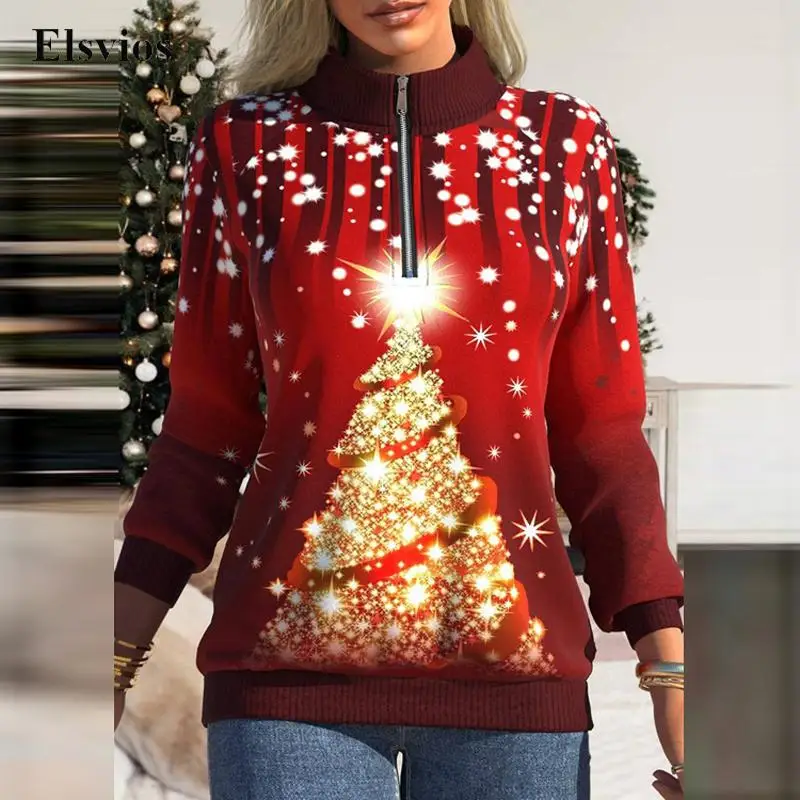 

Женский свитшот на молнии, с воротником-стойкой