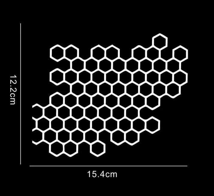 

Сотовые наклейки на мотоцикл, водостойкие DIY мотоциклетные топливные баки, передний обтекатель, боковые панели, виниловые наклейки для тела, декор