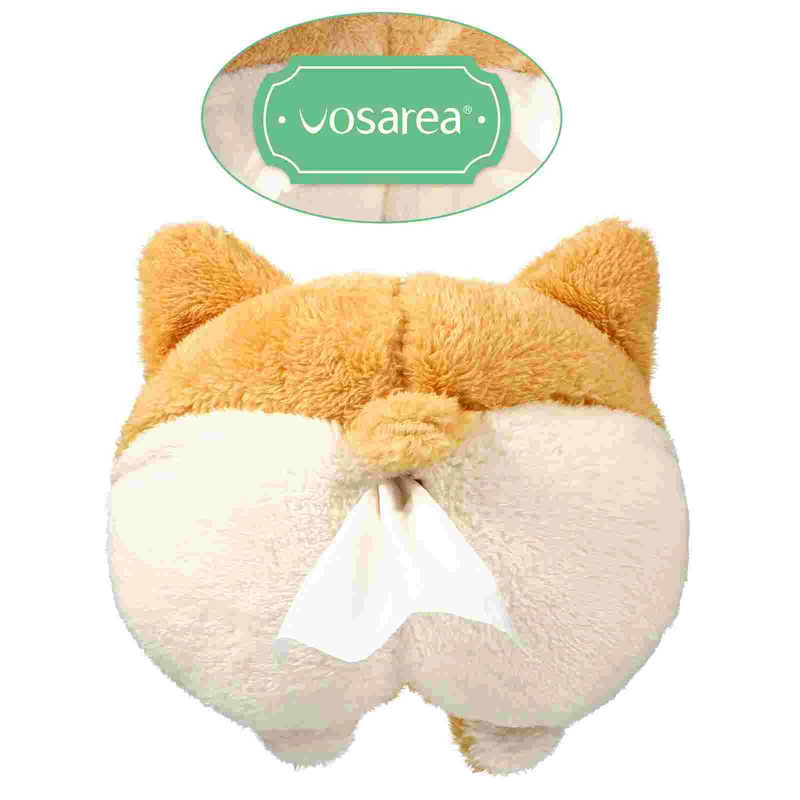 

Tissue Holder Car Box Napkin Visor Dispenser Corgi Sun Cute Hanging Accessories Paper Plush Tissues Cover Organizer Cat Cut
