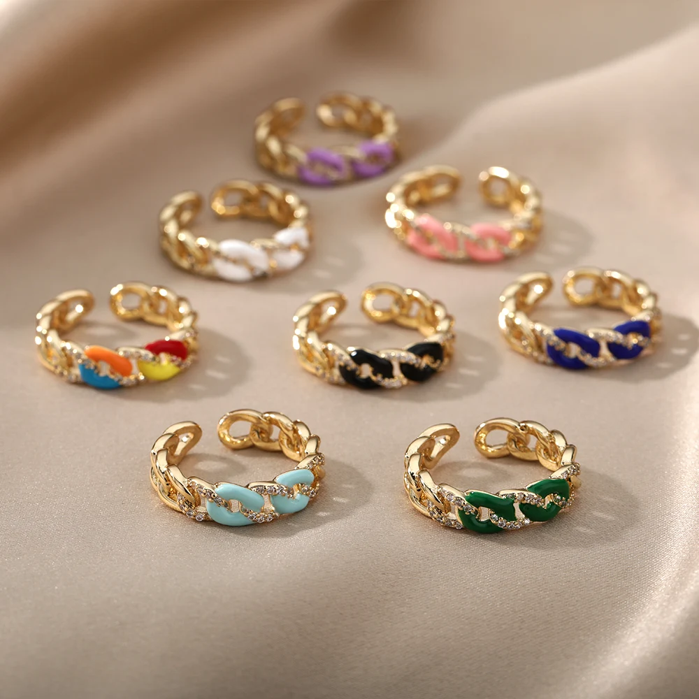 Новинка 2022 красочные Роскошные циркониевые витые дизайнерские кольца для женщин