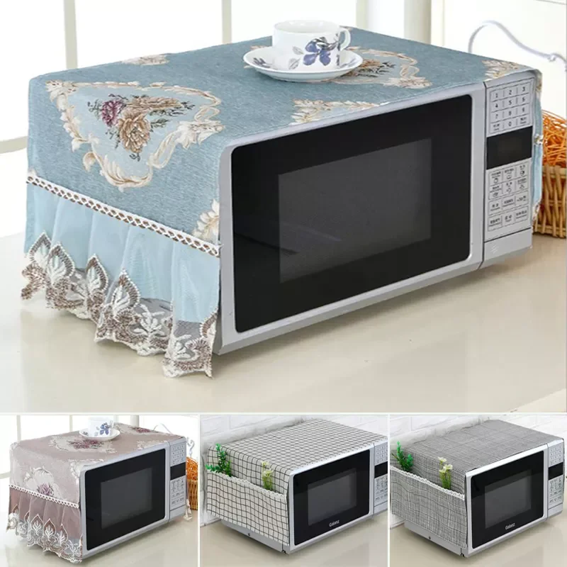 

2022New Oven Dust Cover Oil-proof Natural Material Breathable Protection With Storage Bag Kitchen Supplies