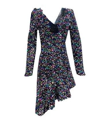 

Sexy Bling Bling Sequined Mermaid Dresses Women Shiny Colorful Sequins Dresses Women Sequins Party Dress