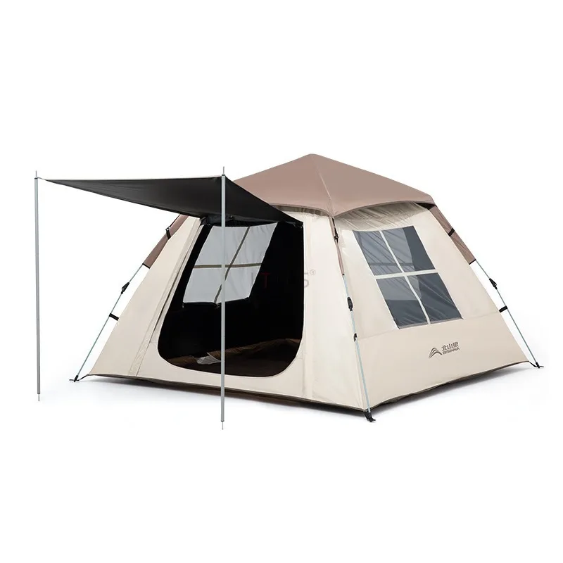 

Portable Fully Automatic Tent Thicken Reflective Mylar Sunscreen Folding Outdoor Shelter 3-6 Person Camping Tent Rainproof Equip