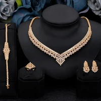 tirim luxury cubic zirconia jewelry sets for women necklace set wedding engagement party dudai africa middle east