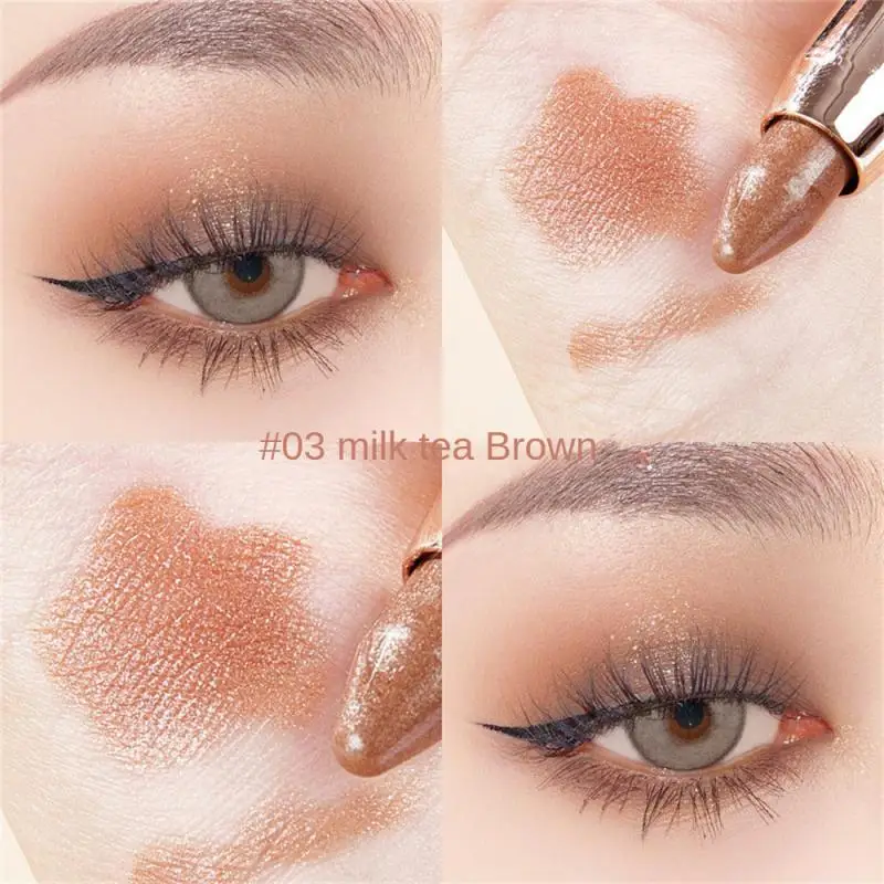 

Pearlescent Silkworm Eyeshadow Pen Long Lasting Waterproof Contour Shadows Makeup 3 Colors Shiny Pearl Eye Shadow Stick Cosmetic