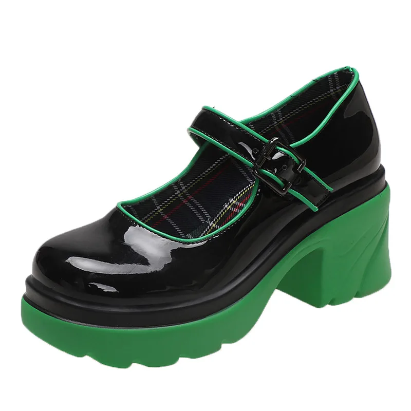

2022 New Mary Jane Shoes Women Japanese Style Vintage Soft Sister Girls Platform High Heels Women Cosplay Jk Lolita Shoes