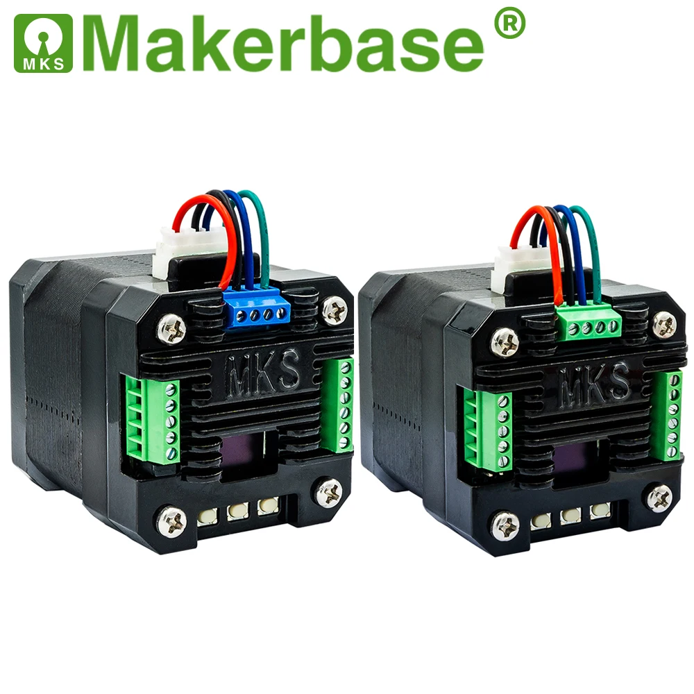 Фото Makerbase MKS SERVO42D CAN RS485 NEMA17 Драйвер шагового двигателя с замкнутым контуром для материнской платы MKS для лазерного гравера с ЧПУ 3D-принтера №1