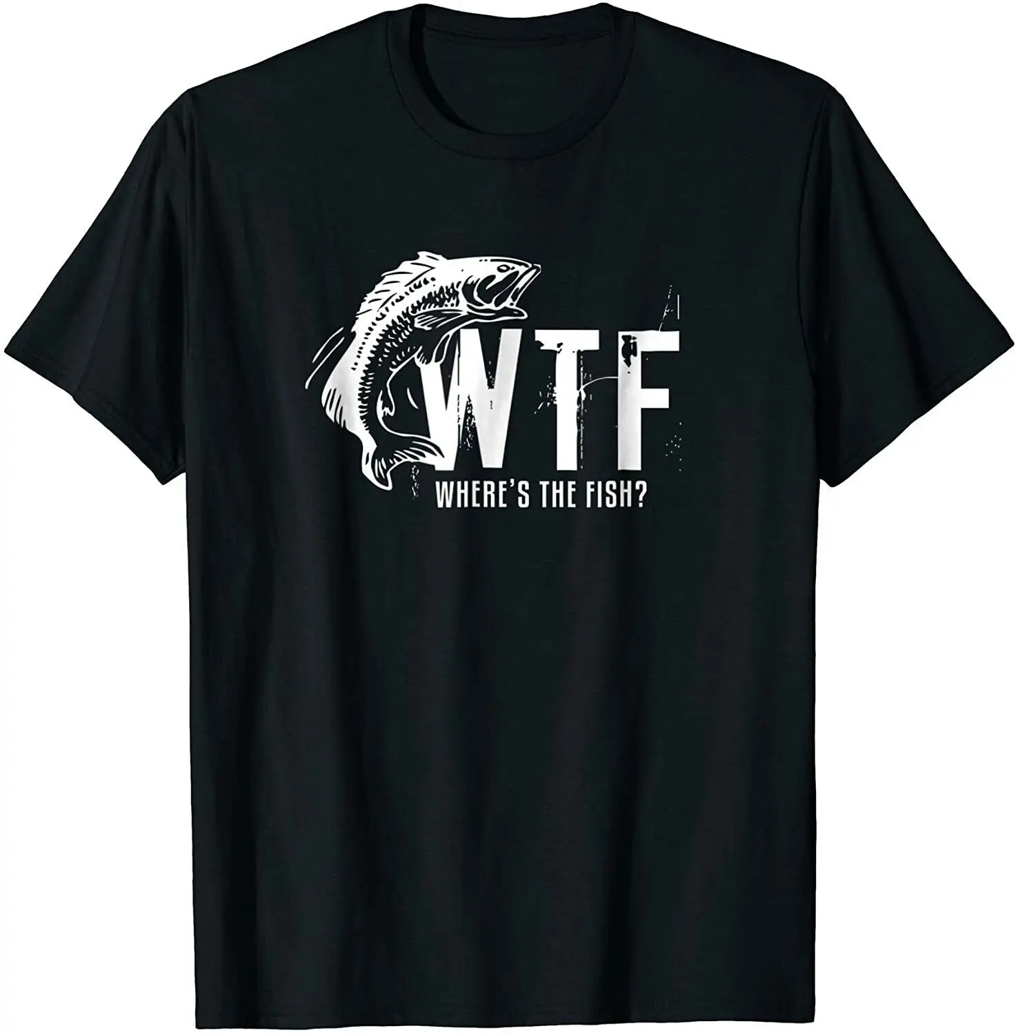 

Мужская забавная Мужская футболка WTF Wheres The Fish, модная дизайнерская футболка с коротким рукавом повседневные топы в хипстерском стиле, с рисунком в японском стиле футболка классная тройник 90s