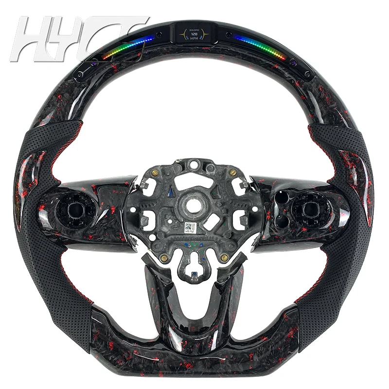 Фото Руль из карбона для BMW MINI COOPER JCW F54 F55 F56 F57 F58 R56 57 58 60 без подушек безопасности №2