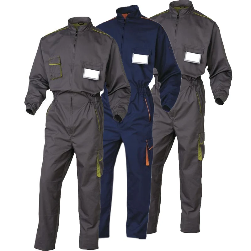 Gray Working Coveralls for Men Repairman Uniform Coverall Men Work Safety Long Sleeve Labor Protection Clothes