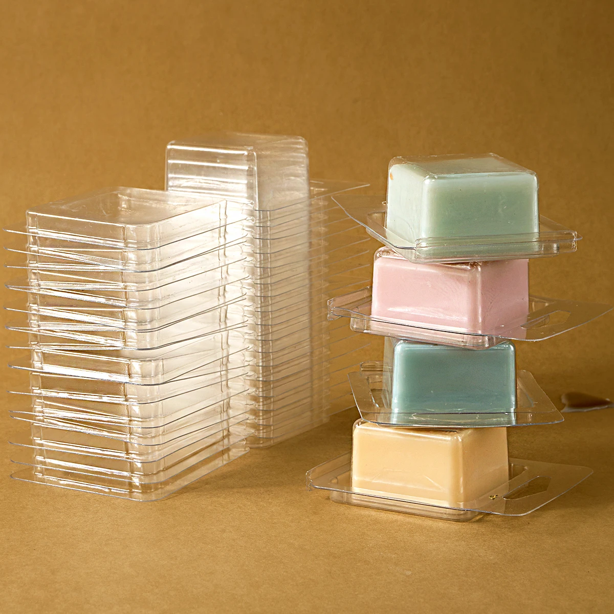 10/20 шт. квадратные пластиковые формы для изготовления свечей