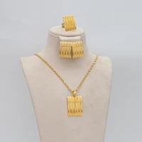 ethiopian gold jewelry african set gold jewelry indian necklace and earrings for israelsudanarabianmiddle east women gifts