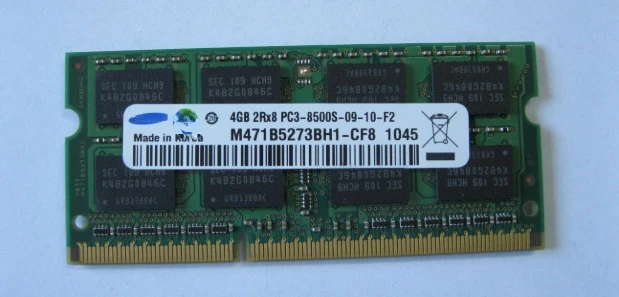 

Оперативная память применима к 4G DDR3 2. 0 2RX8 PC3-8500S M471B5273BH1-CF8 память ноутбука