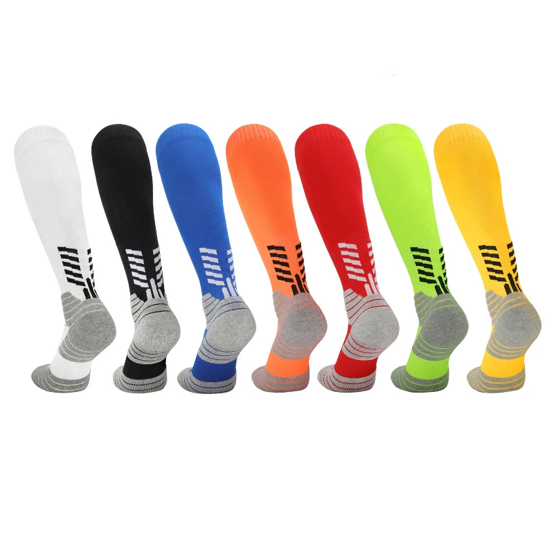 Male Children Men Women Through knee-high Socks Football Youth Training Antiskid Sports Socks Pupil Towel Stockings Soccer Socks