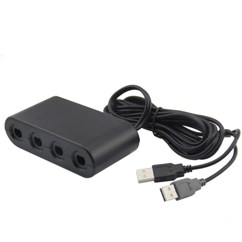 Конвертер с 4 портами для контроллера GameCube GC 3 в 1 USB-адаптер Plug & Play без задержек