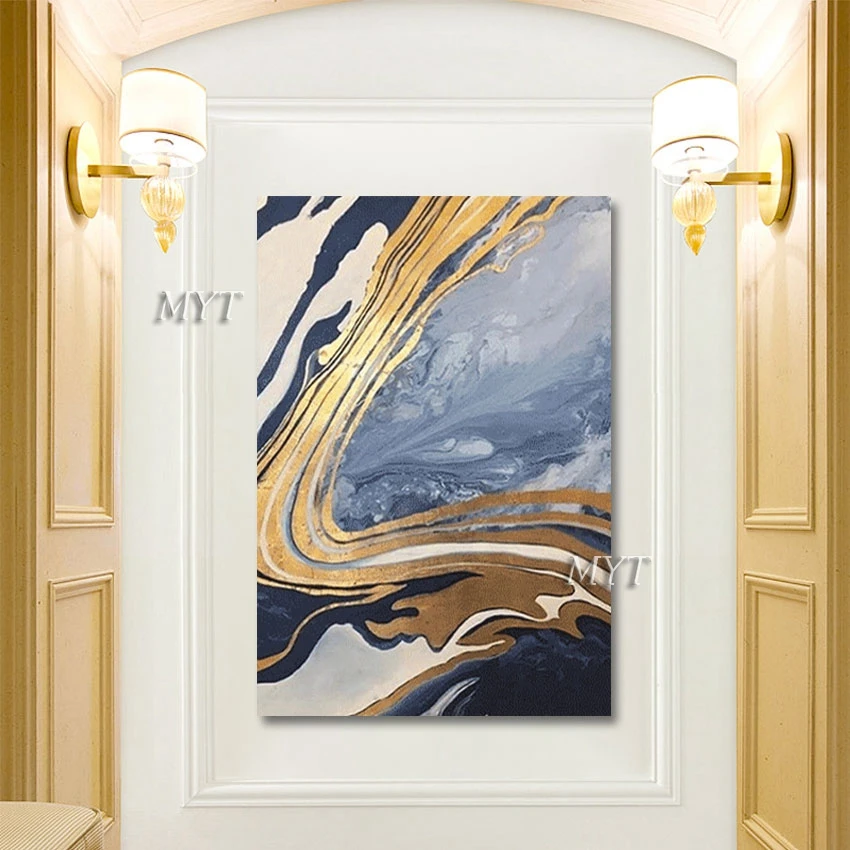 

100% ручная роспись Абстрактная Геометрия Форма картина маслом холст искусство текстурированная Настенная картина без рамки Декор для дома искусство